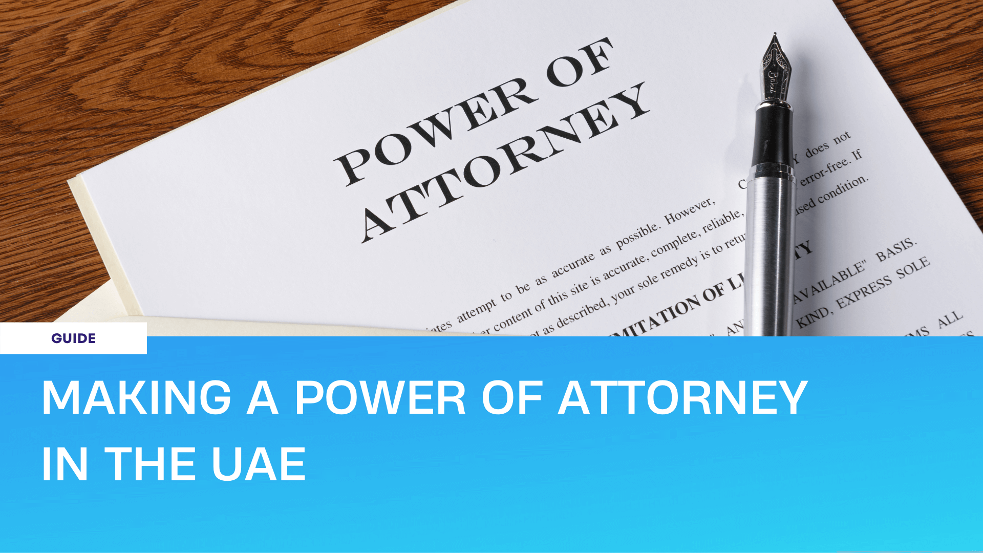 power of attorney online uae